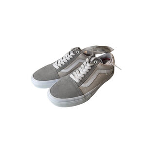 Men's Vans Old Skool Gray White Sneakers Size 7.5